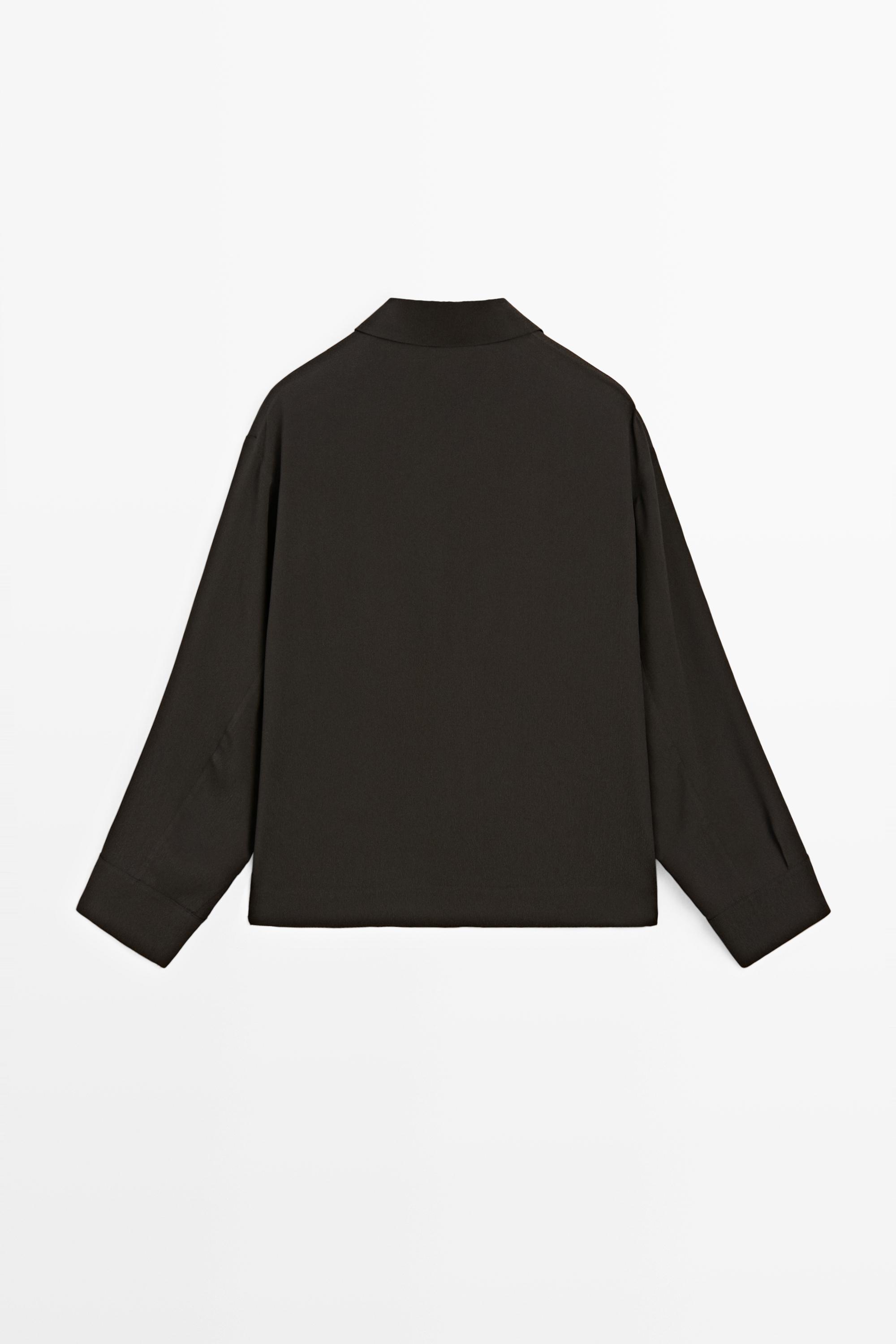 Flowing button-up shirt
